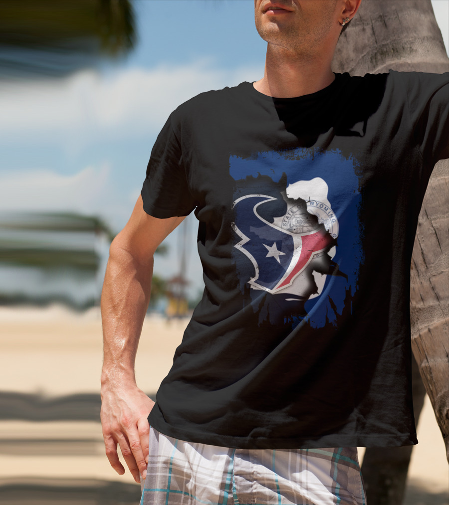 Wyoming Texas United Houston Texans Wyoming Seal T-Shirt