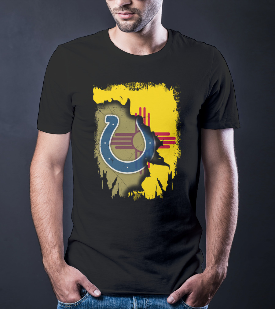 Together New Mexico Zia With Colts Horseshoe T-Shirt