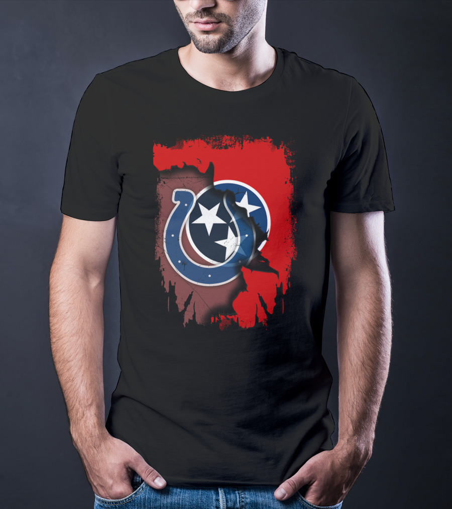 Together Tennessee With Colts Stars Emblem Integration T-Shirt