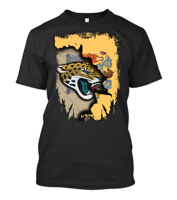 New Jersey Flag With Jaguars Emblem Integration T-Shirt