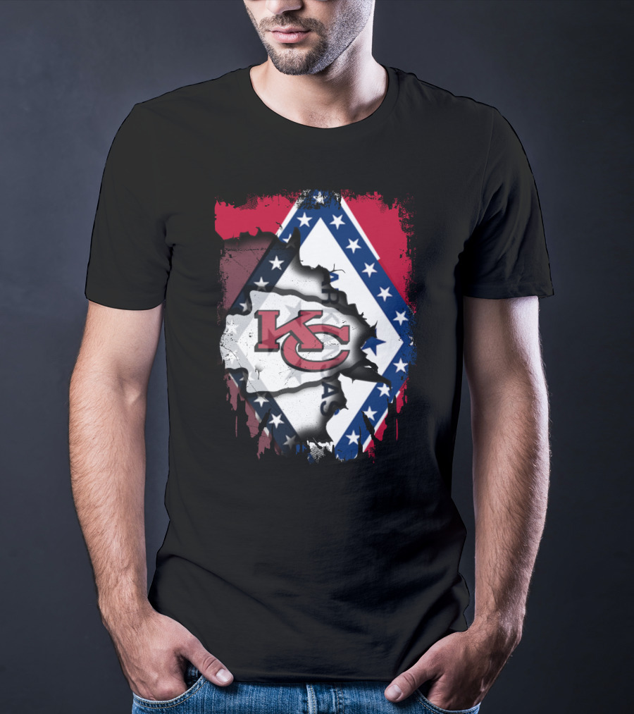 KC Chiefs Arkansas Flag Combo T-Shirt