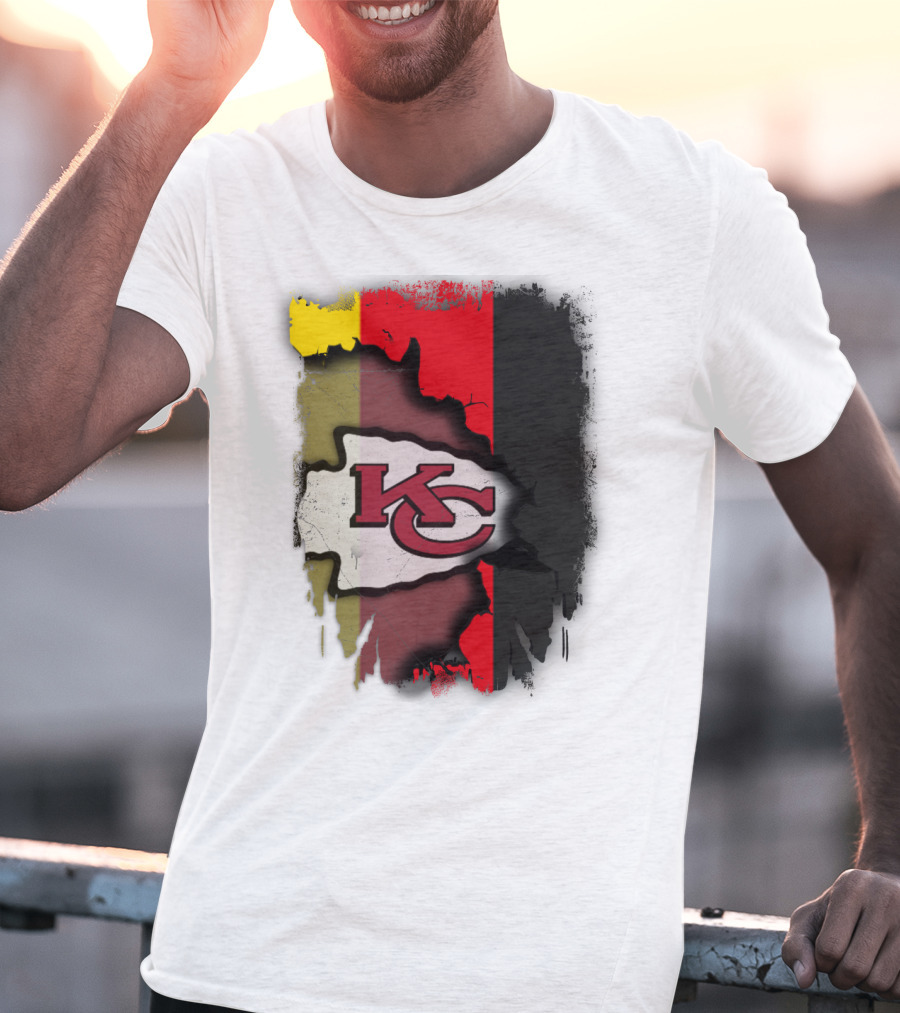Germany Unity Kansas City Chiefs Flag Mashup T-Shirt