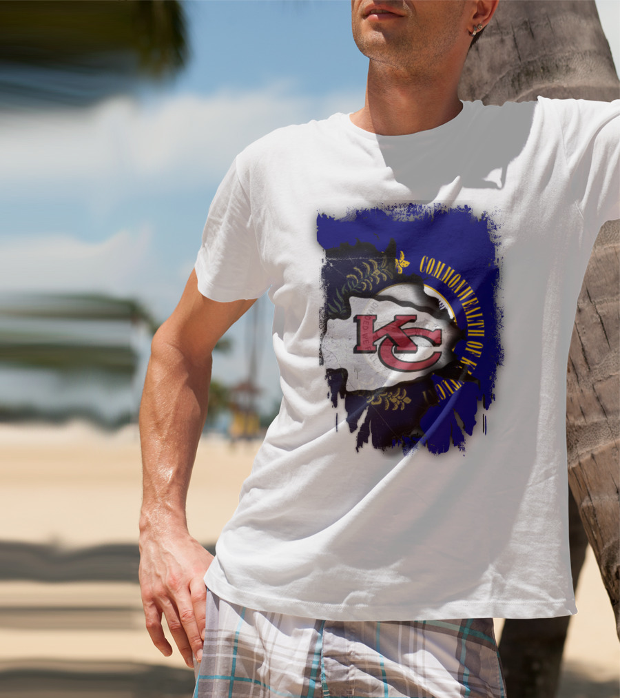 Kansas City Chiefs And Commonwealth Of Kentucky United T-Shirt