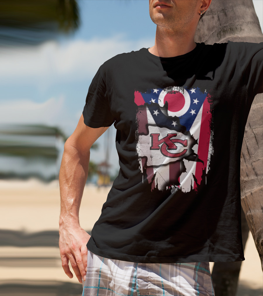 Together Ohio Flag KC Chiefs USA T-Shirt