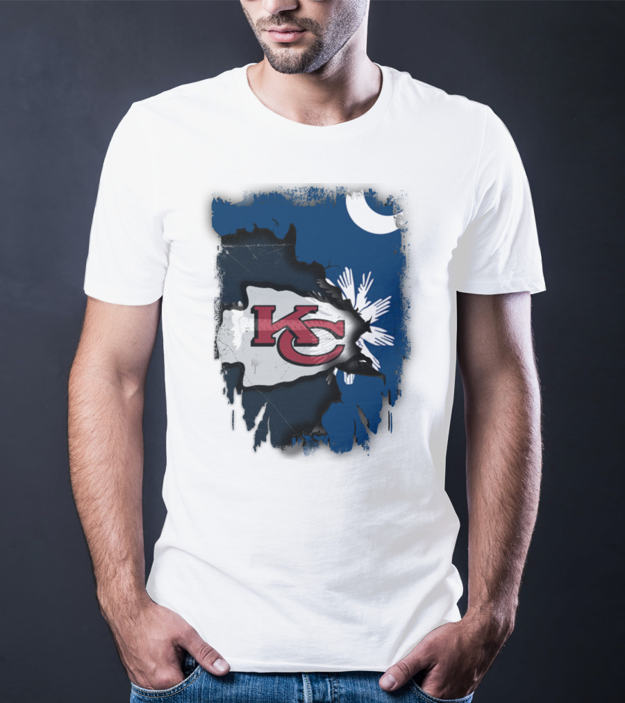 KC Chiefs Meet South Carolina Flag United T-Shirt
