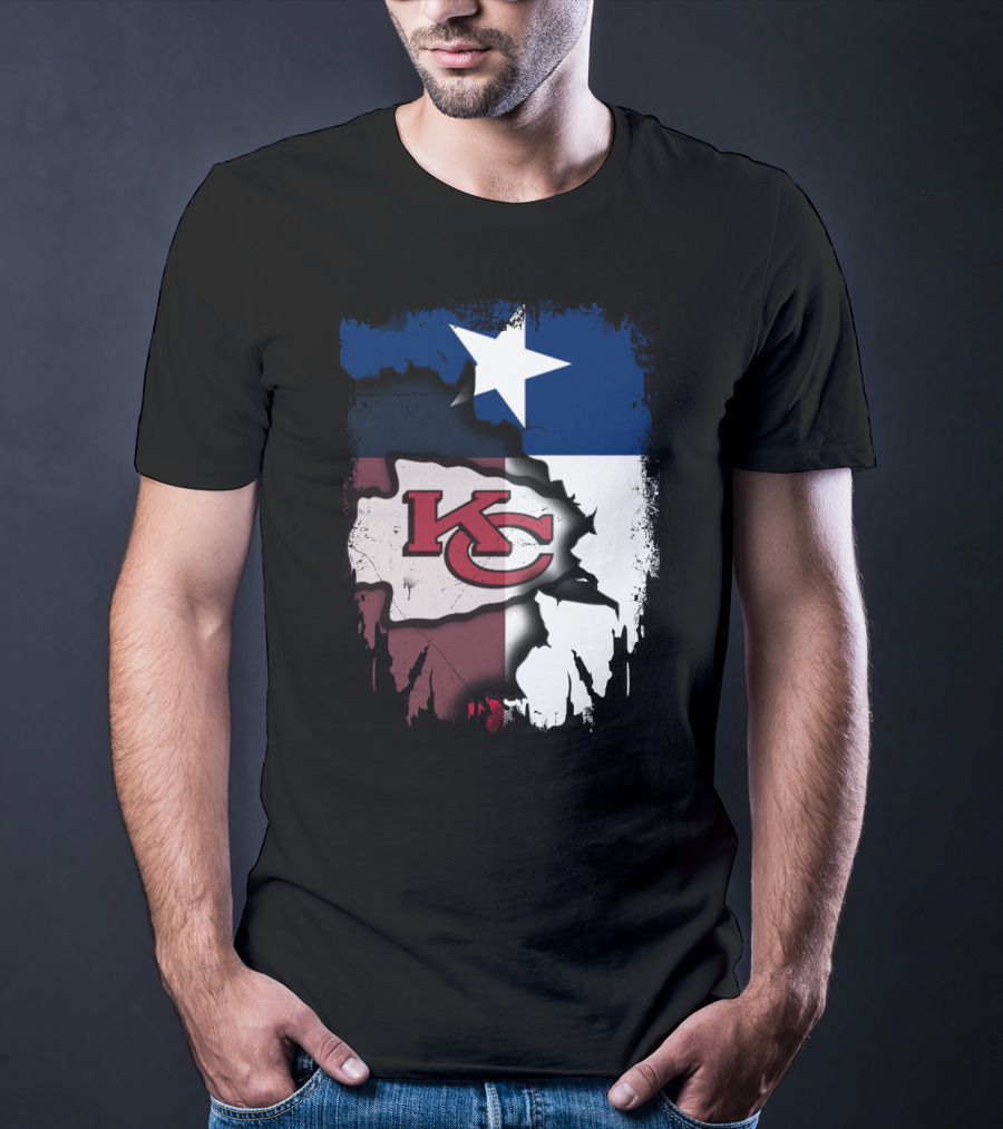 Texas Chiefs Star Flag Chiefs T-Shirt