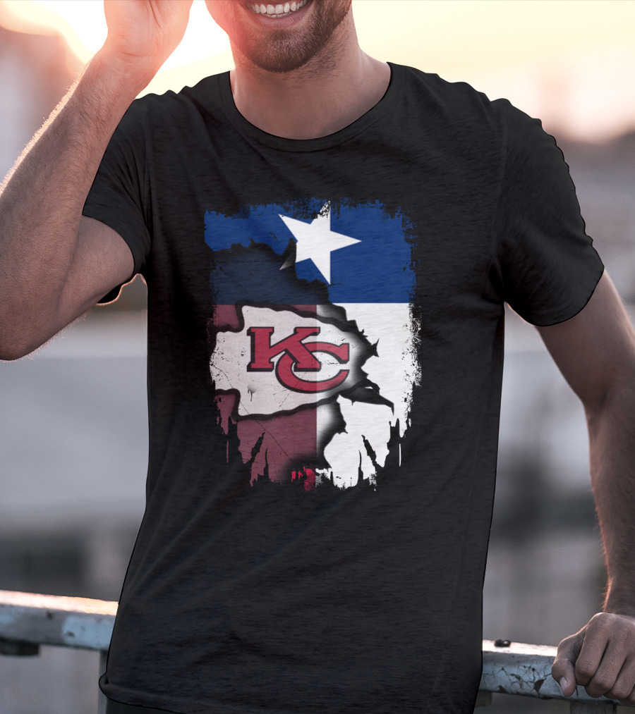 Texas Chiefs Star Flag Chiefs T-Shirt