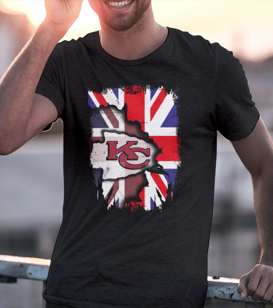 United Kingdom KC Chiefs Union Jack Integration T-Shirt