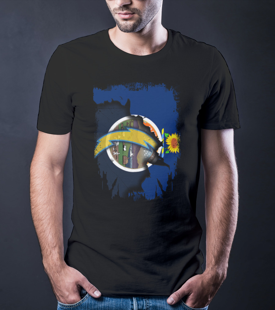 Together Kansas Chargers Sunflower Sports Fan T-Shirt