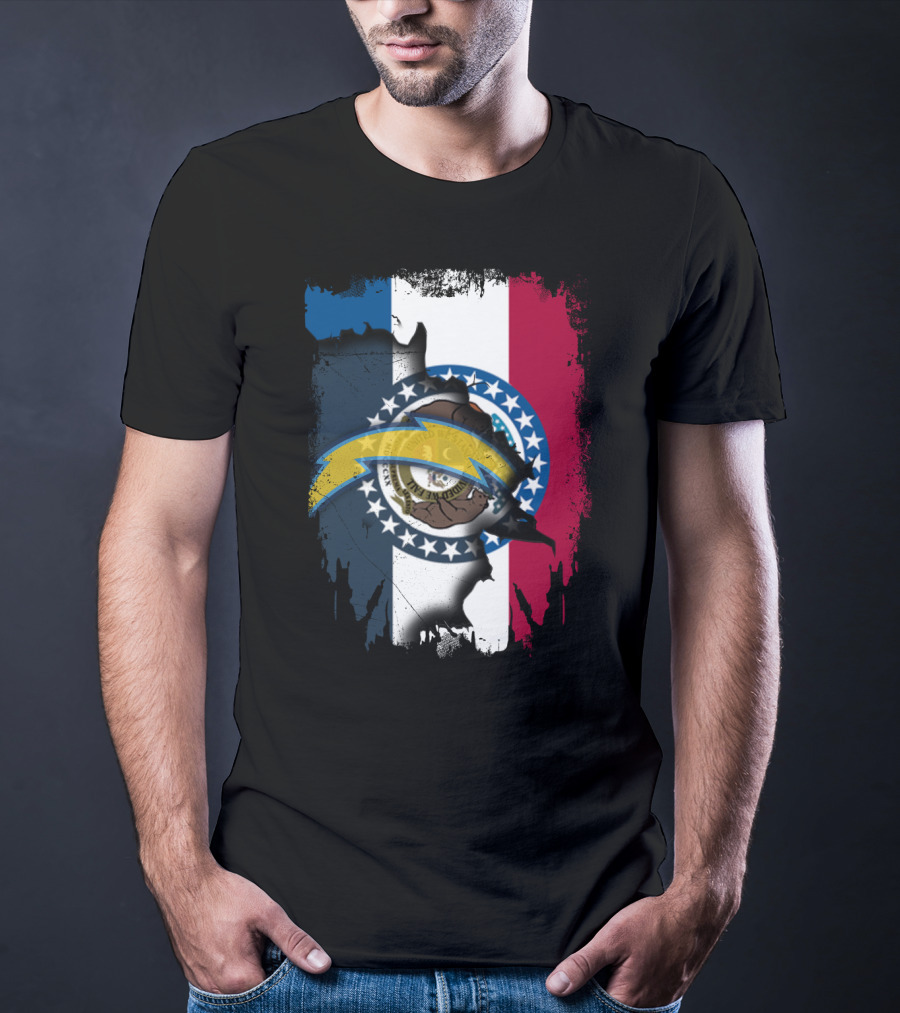 Together Missouri Chargers Flag Emblem T-Shirt