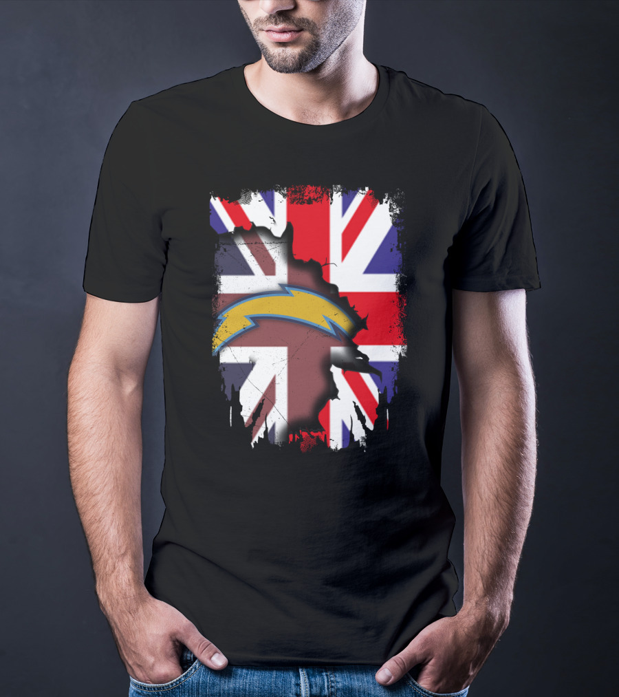 Together United Kingdom Flag With Chargers T-Shirt