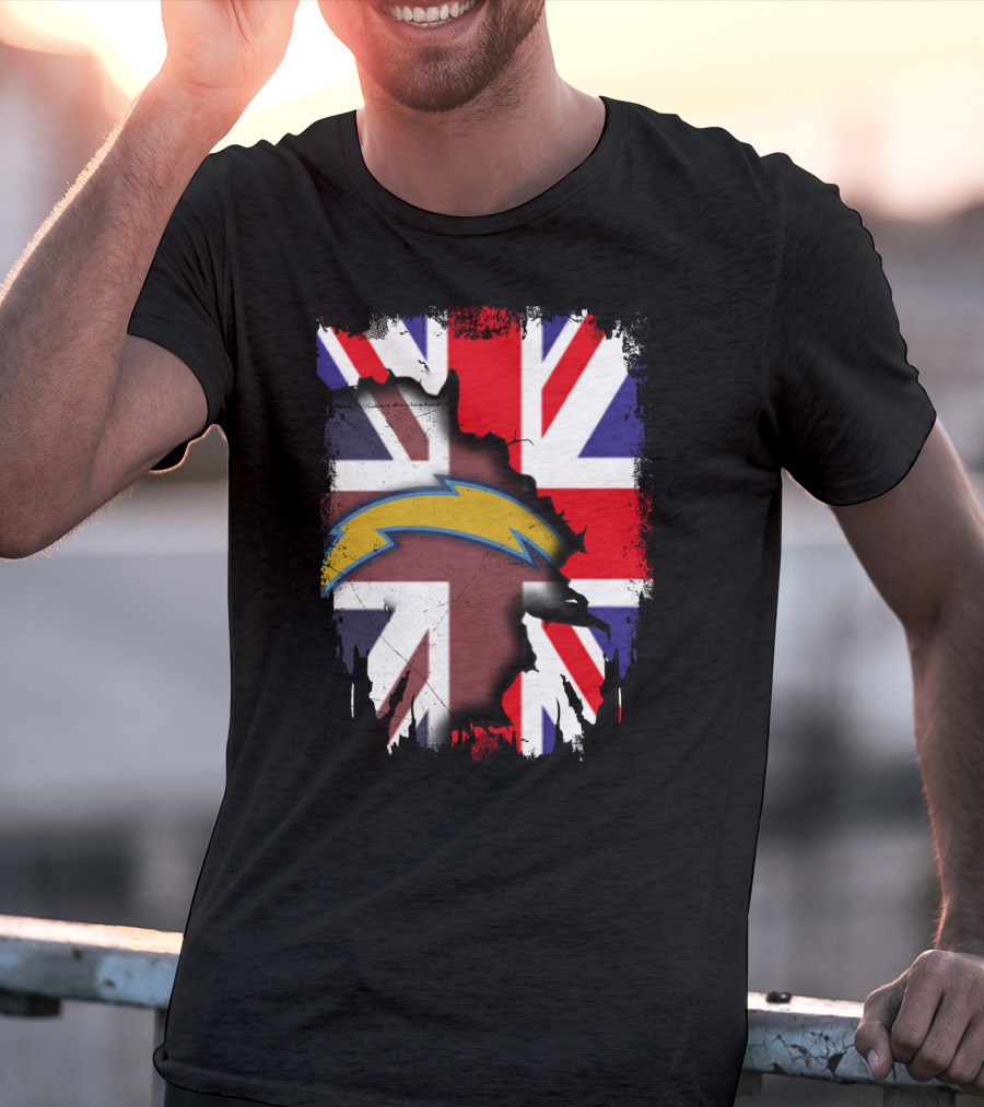 Together United Kingdom Flag With Chargers T-Shirt