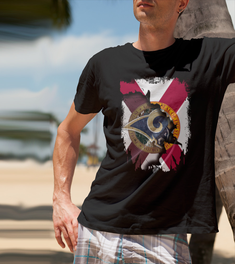 Rams Florida State Flag Together T-Shirt
