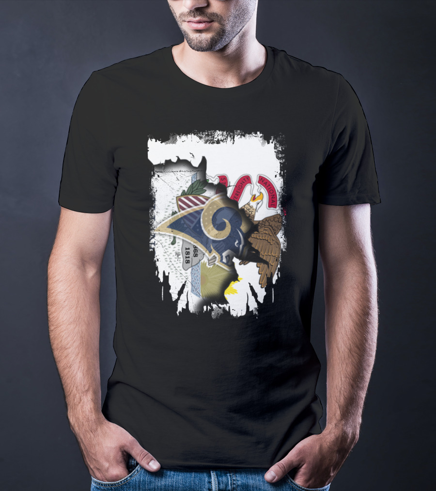 Together Illinois Rams Heritage Vintage Emblem T-Shirt