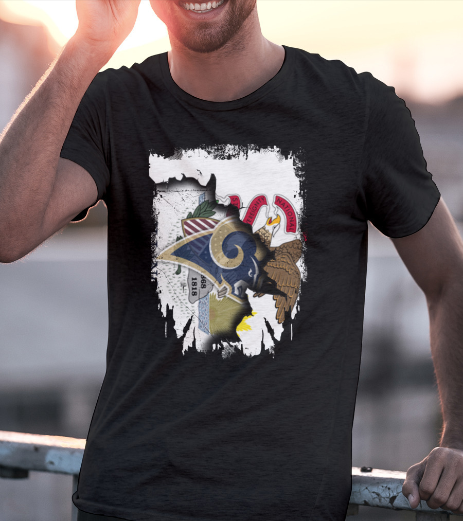 Together Illinois Rams Heritage Vintage Emblem T-Shirt