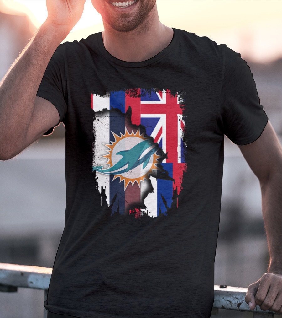 Hawaii Dolphins United Flag Fusion T-Shirt