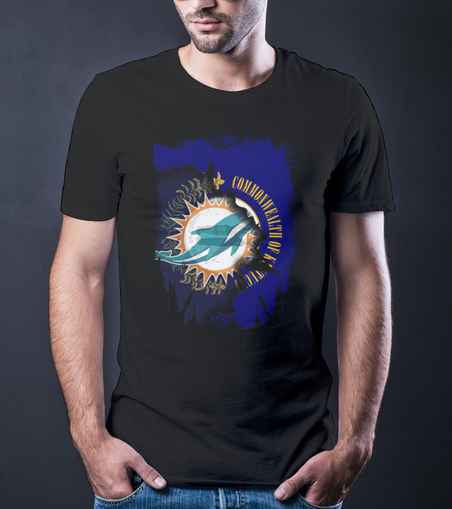 Commonwealth Of Kentucky Dolphins Mandate We All Fly T-Shirt
