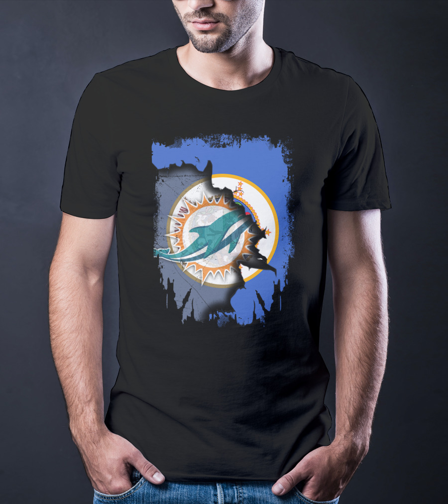 Minnesota Dolphins Torn Flag T-Shirt