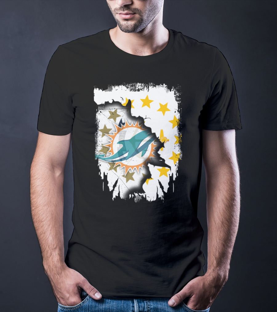 Together Rhode Island Dolphins Stars T-Shirt