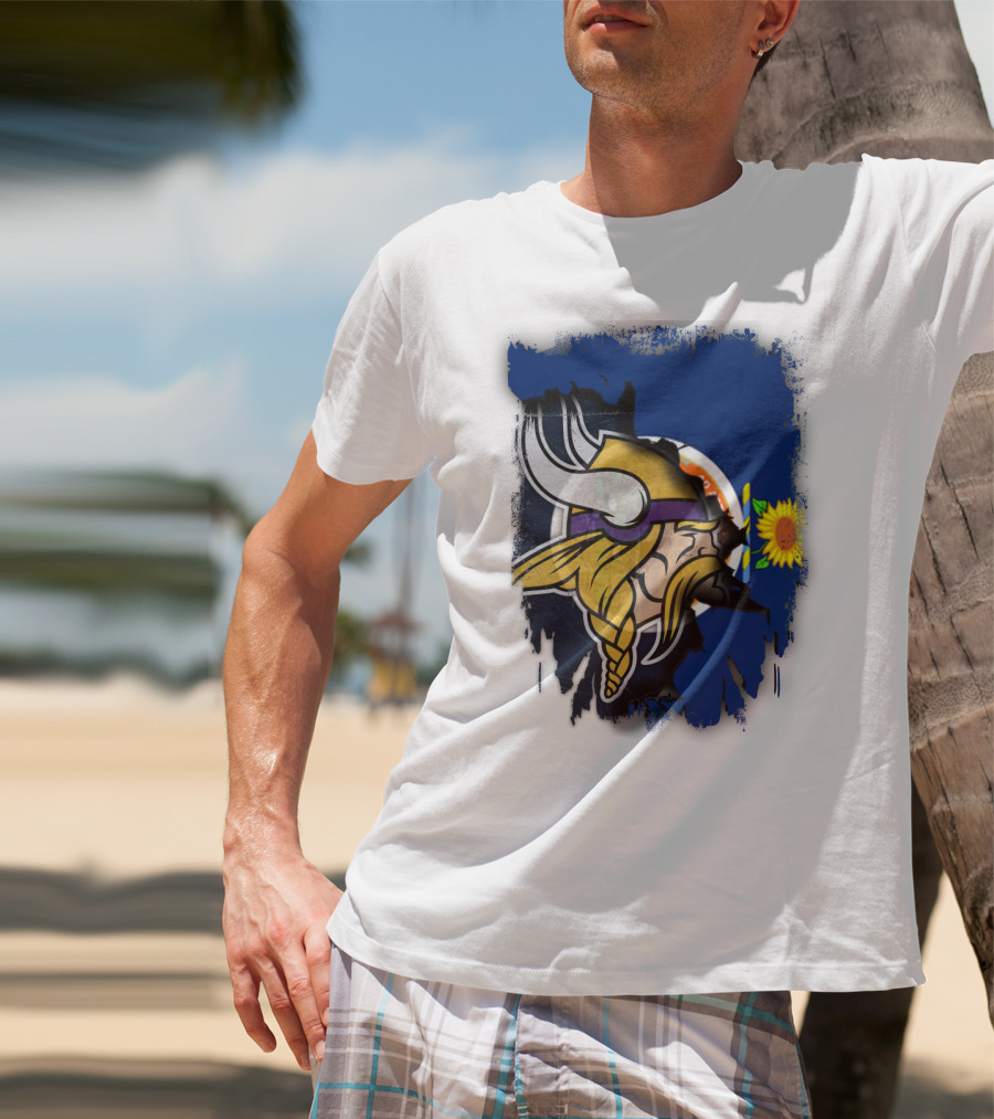 Kansas Sunflower Viking T-Shirt