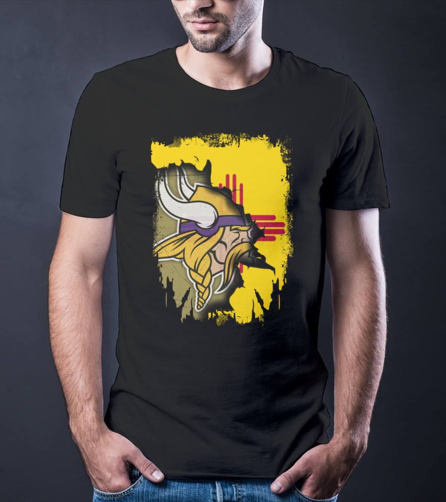 New Mexico With Vikings And Zia T-Shirt