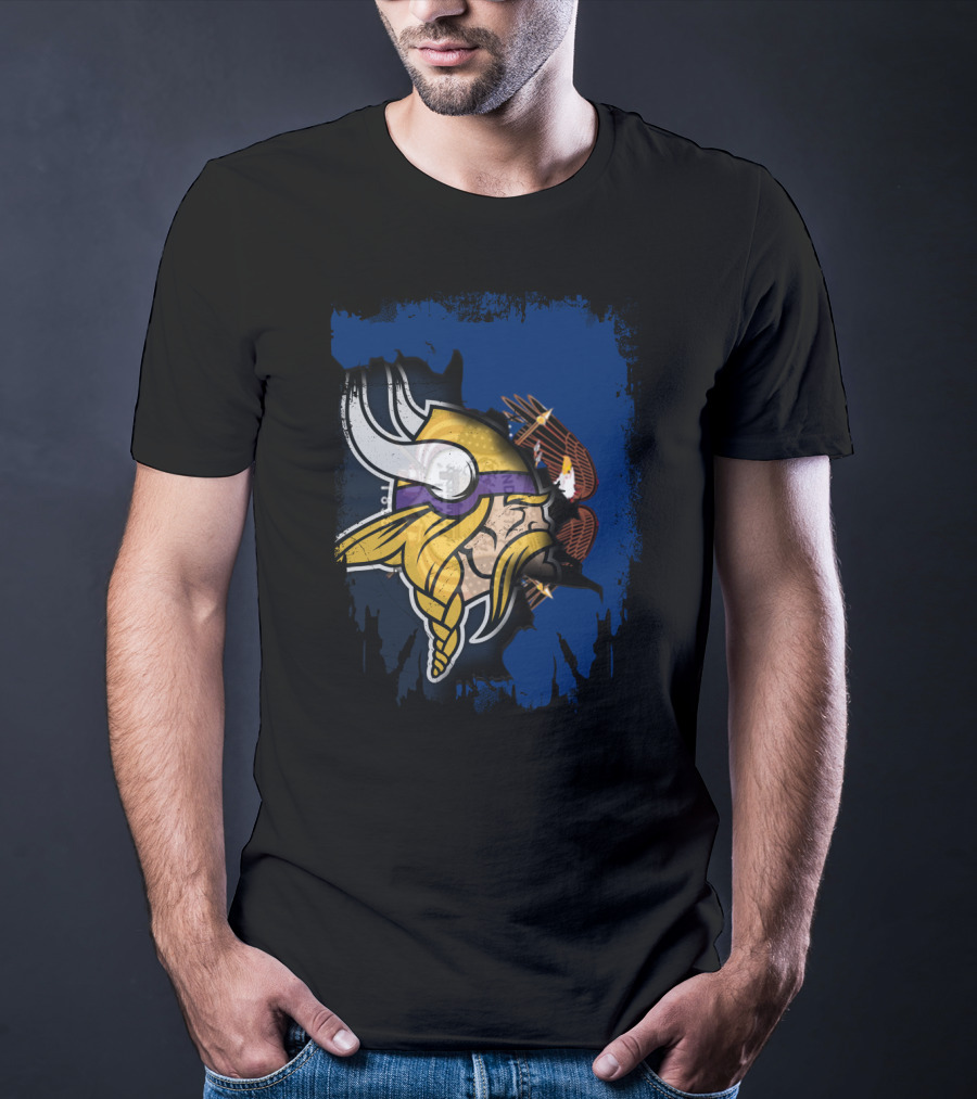 Utah United With Vikings And Eagles T-Shirt