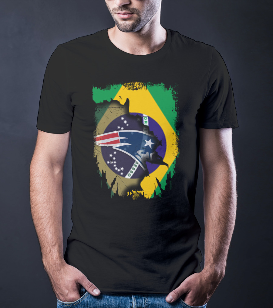 Together Brazil Patriots Flag Fusion T-Shirt