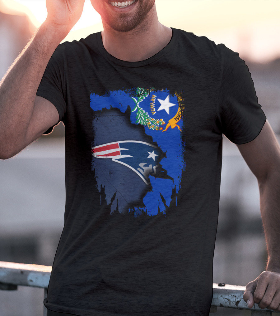 Nevada State Pride Patriots Logo Fusion T-Shirt