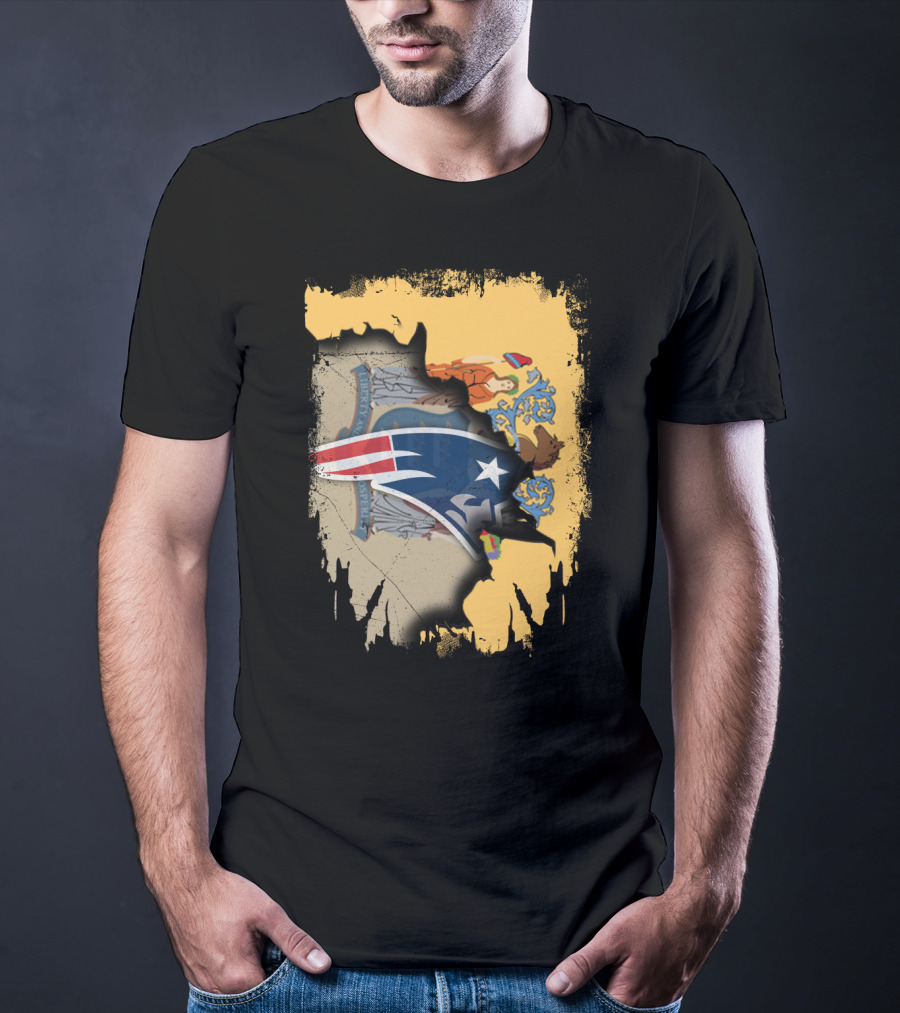 Together New Jersey With Patriots Symbol And State Seal Emblem T-Shirt