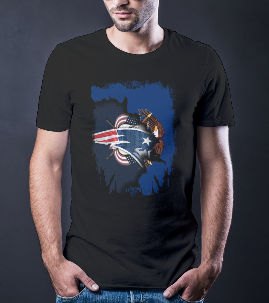 Patriotic Together Utah With American Flags And Eagle T-Shirt