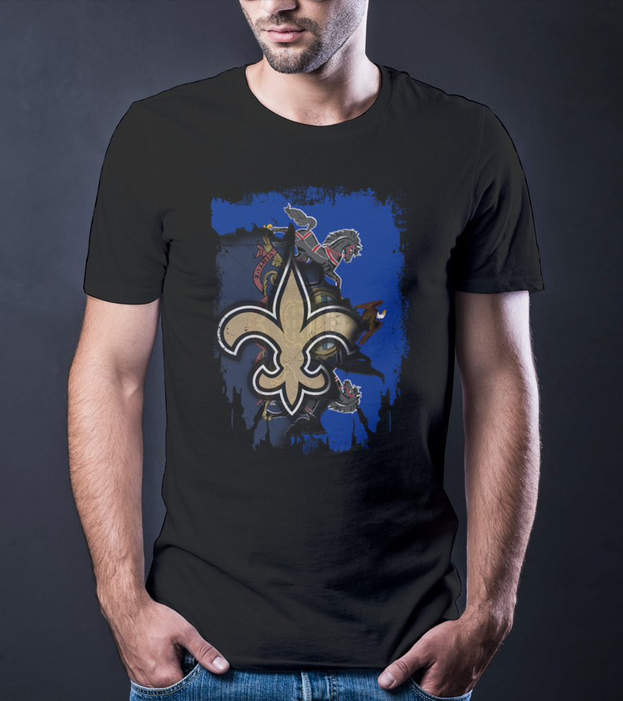 Pennsylvania Pride With Fleur-de-Lis And Battle Horses T-Shirt