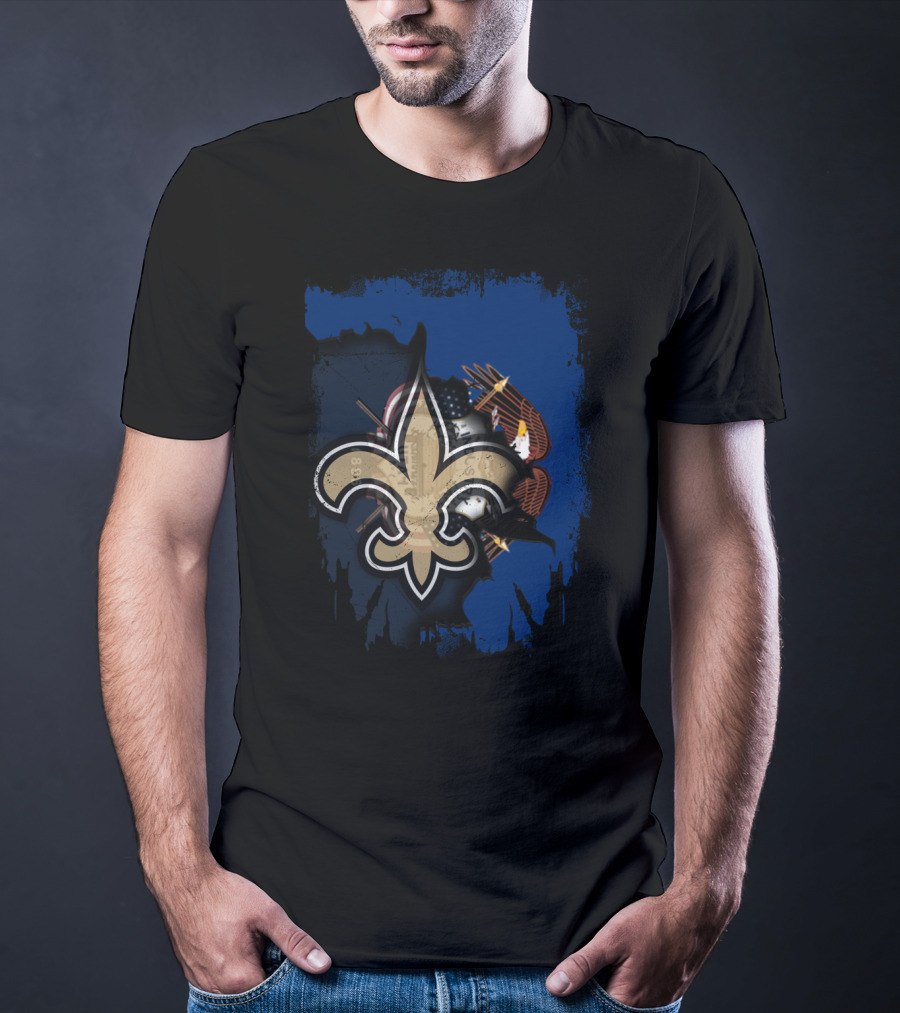Utah Saints Fleur-de-Lis And Flag Unity T-Shirt