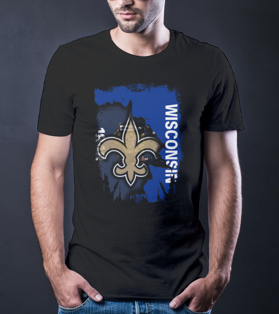 Wisconsin Saints Fleur-de-Lis Collaboration T-Shirt
