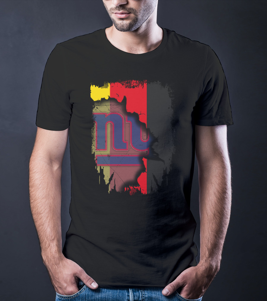Together Germany New York Giants Flag Background T-Shirt