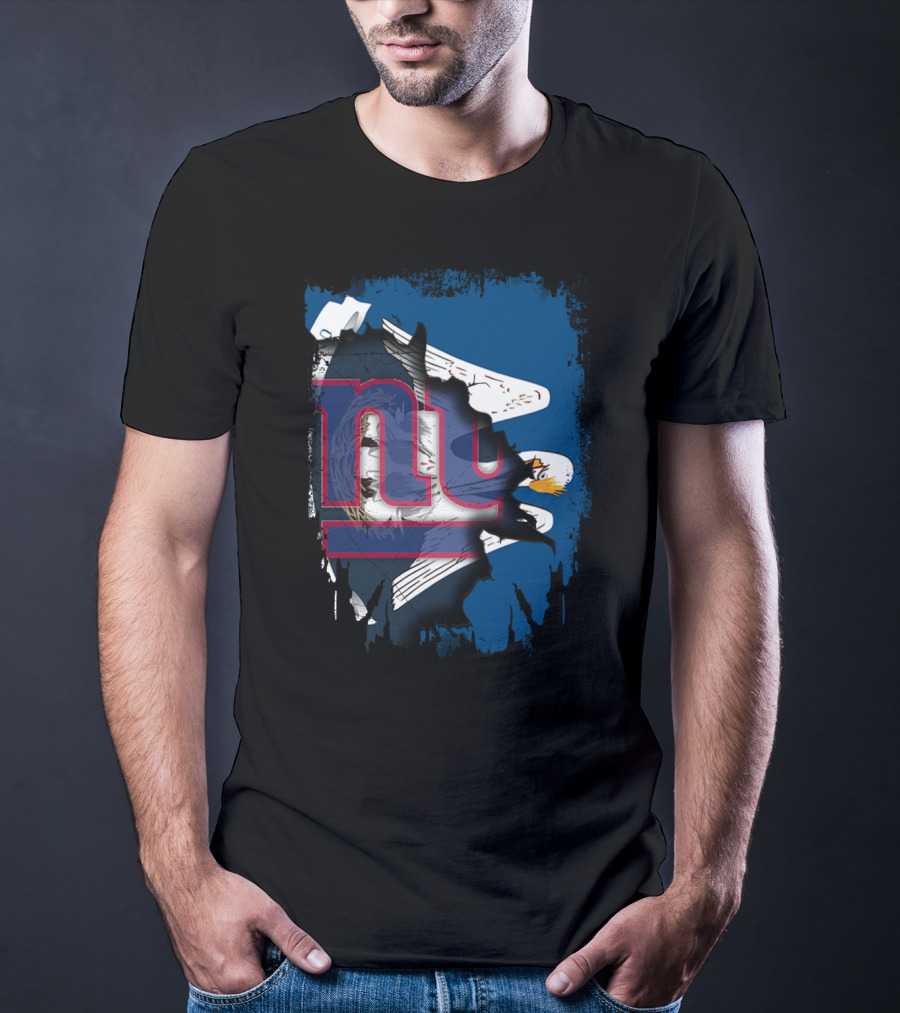 New York Giants Together Louisiana Eagles Collaboration T-Shirt