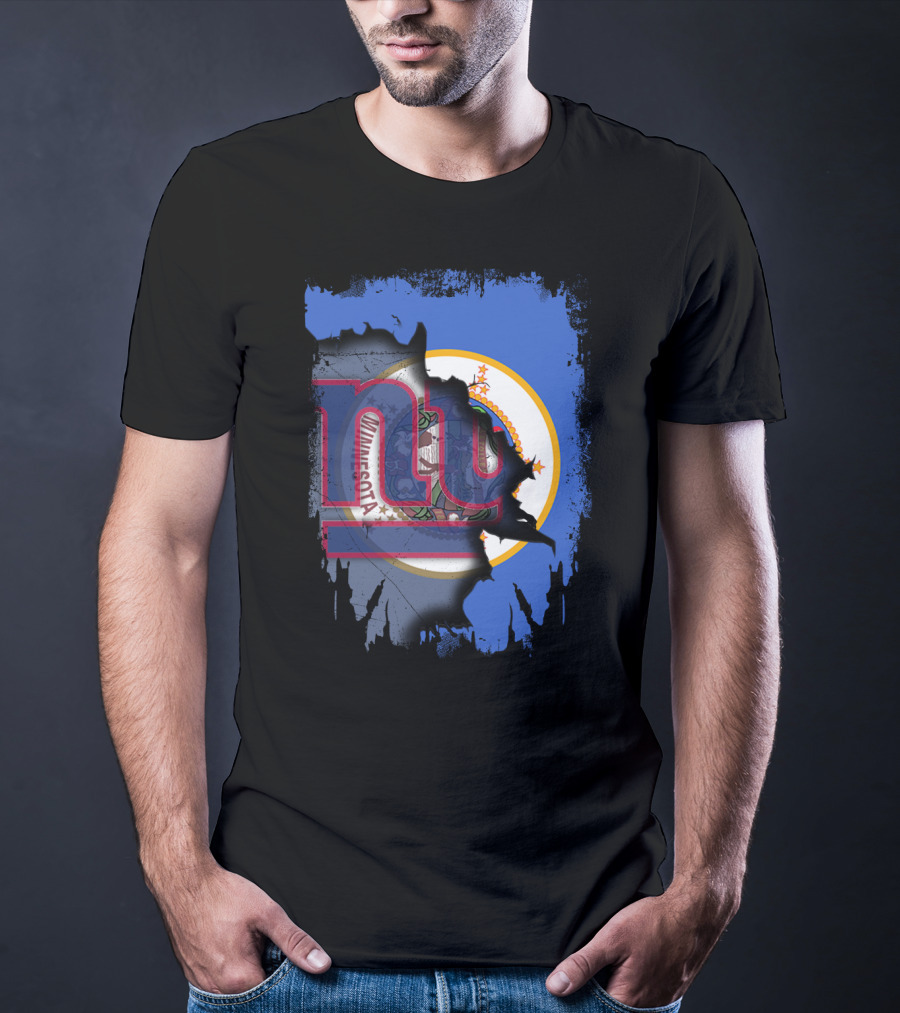 Together Minnesota New York Giants Collaboration T-Shirt