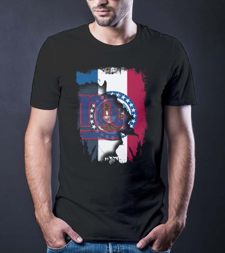 Missouri Pride With New York Giants Fan Unity T-Shirt