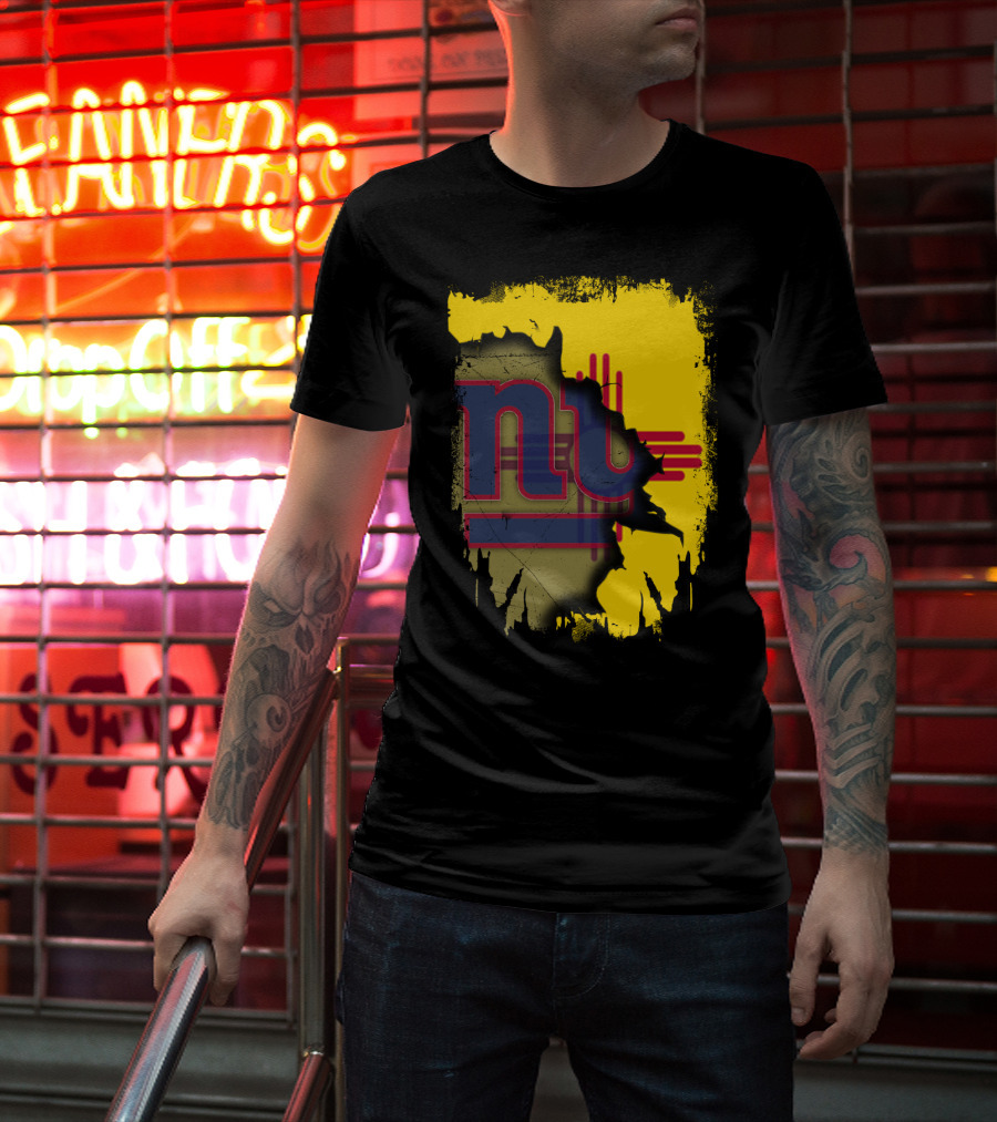 New Mexico Together With Giants Zia Symbol And Vintage NY Giants T-Shirt