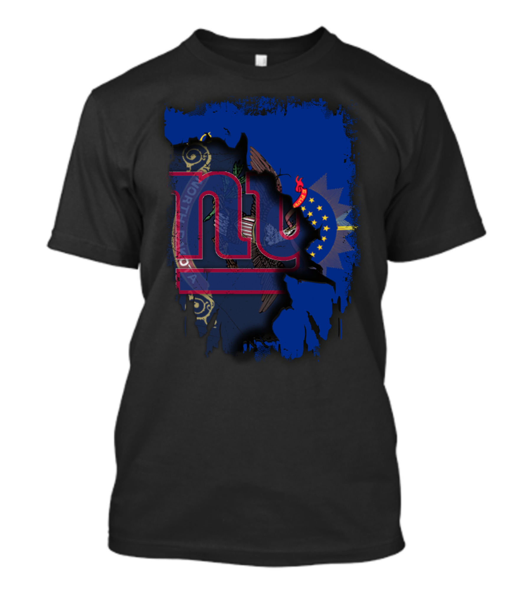 North Dakota Giants Collaboration With New York T-Shirt