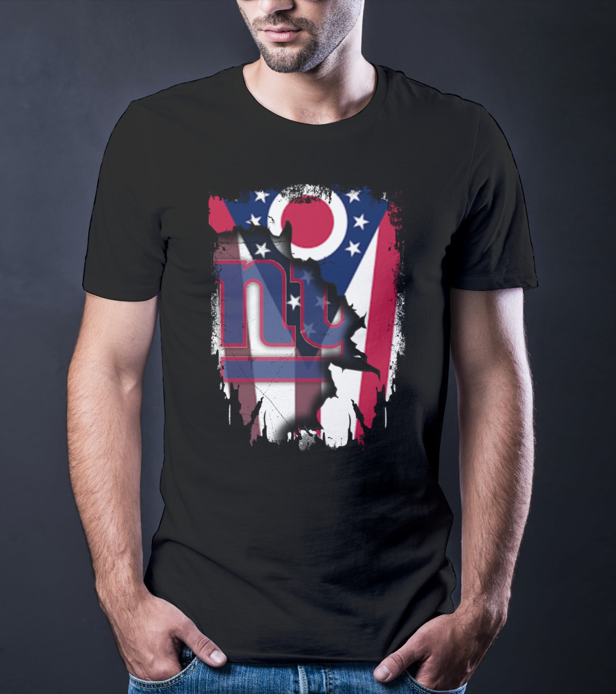 Ohio With New York Giants Together T-Shirt