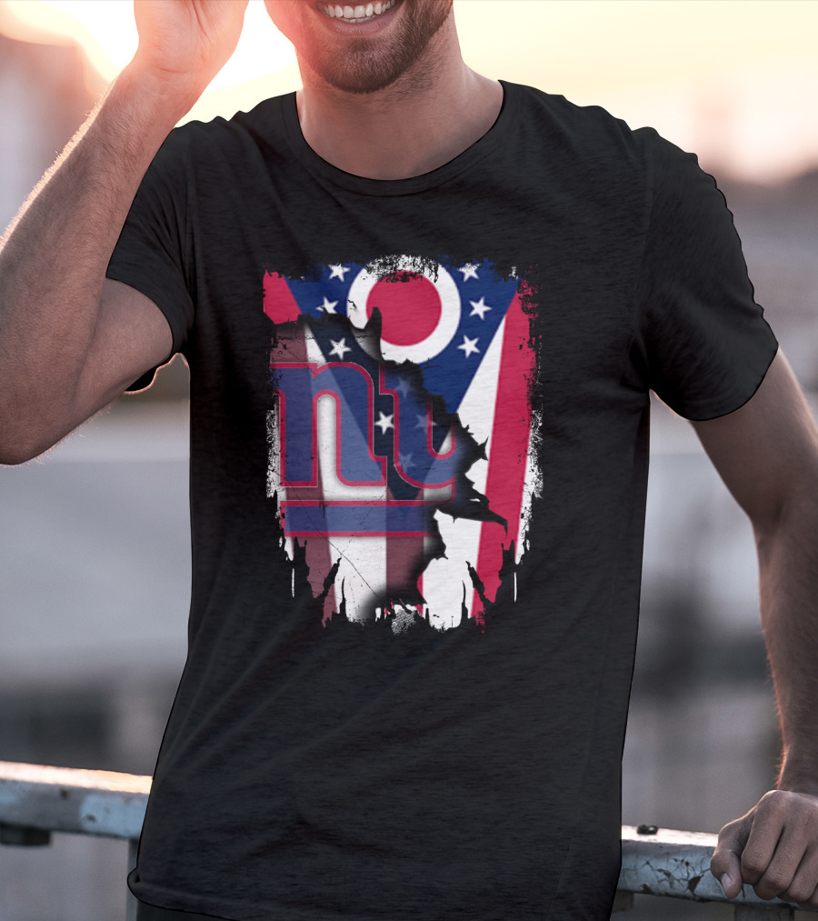 Ohio With New York Giants Together T-Shirt