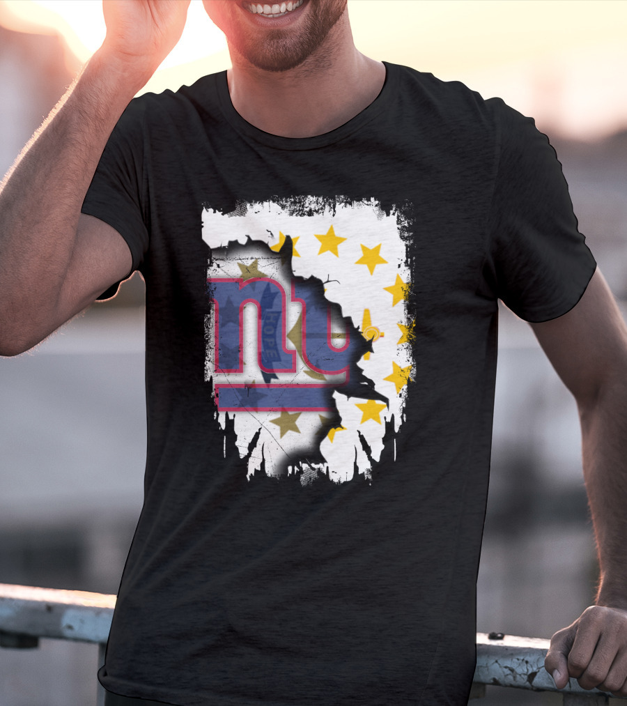 Rhode Island And New York Giants Unity T-Shirt