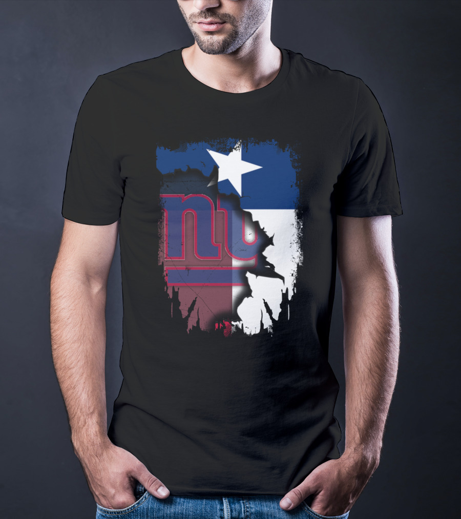 Together Texas Star With New York Giants T-Shirt