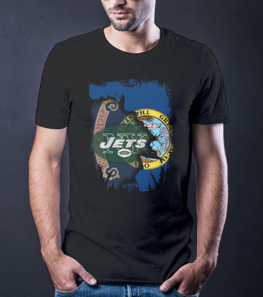 Together Idaho State Seal New York Jets T-Shirt