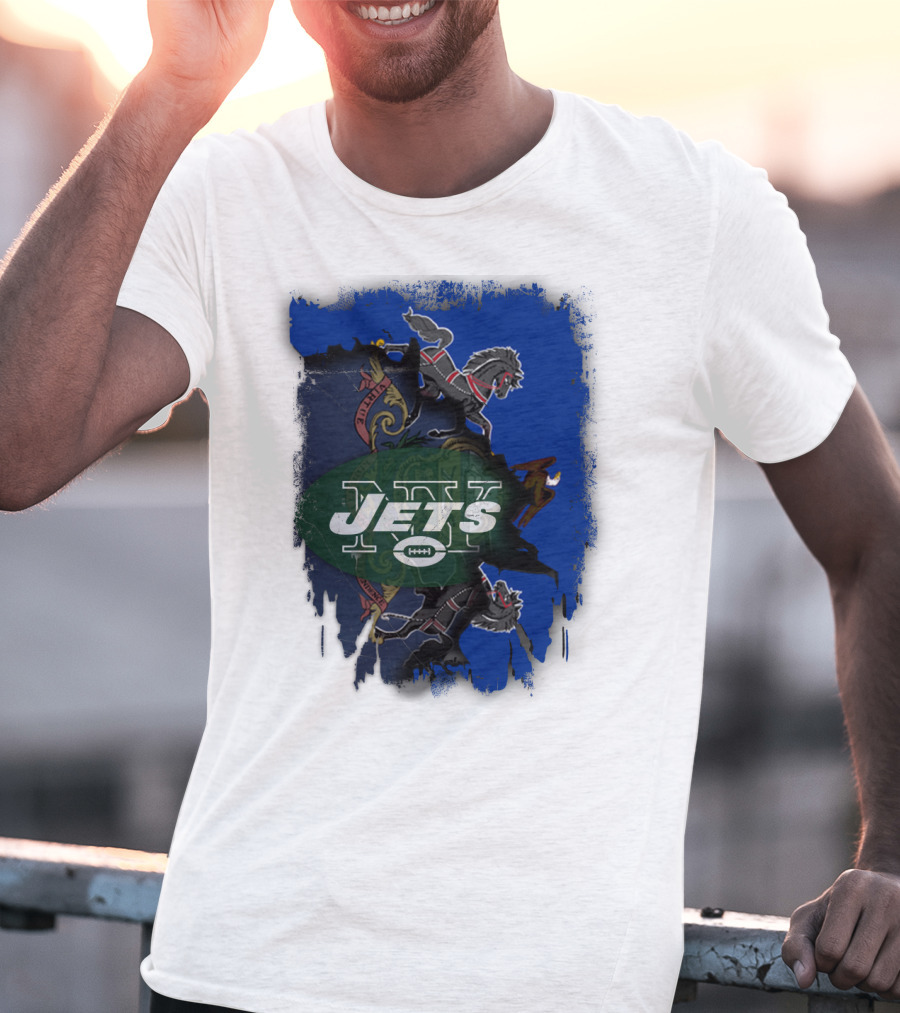 Jets Together Pennsylvania Crest Lions T-Shirt