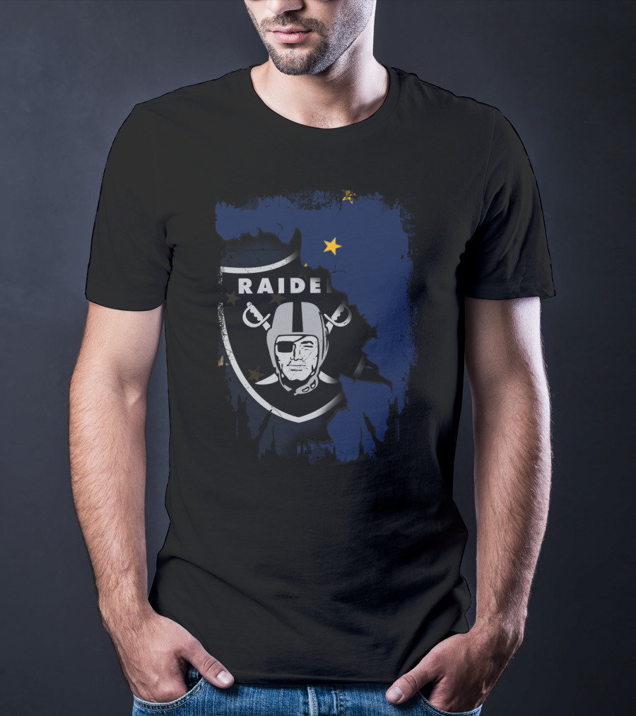 Together Alaska Raiders United With State Flag T-Shirt