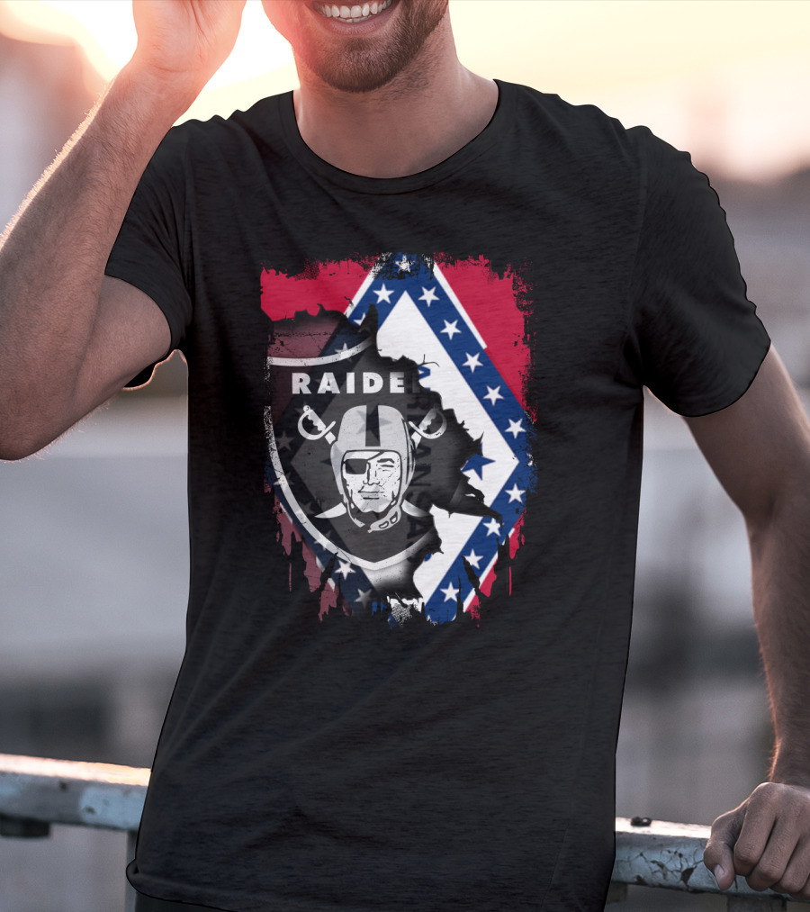 Arkansas Together With Raiders And State Flag T-Shirt