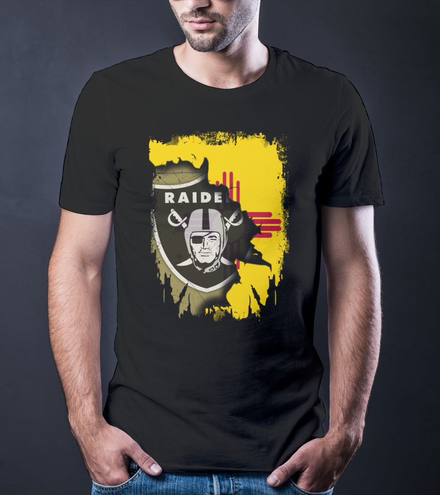 Raider Nation New Mexico Zia Symbol Fusion T-Shirt