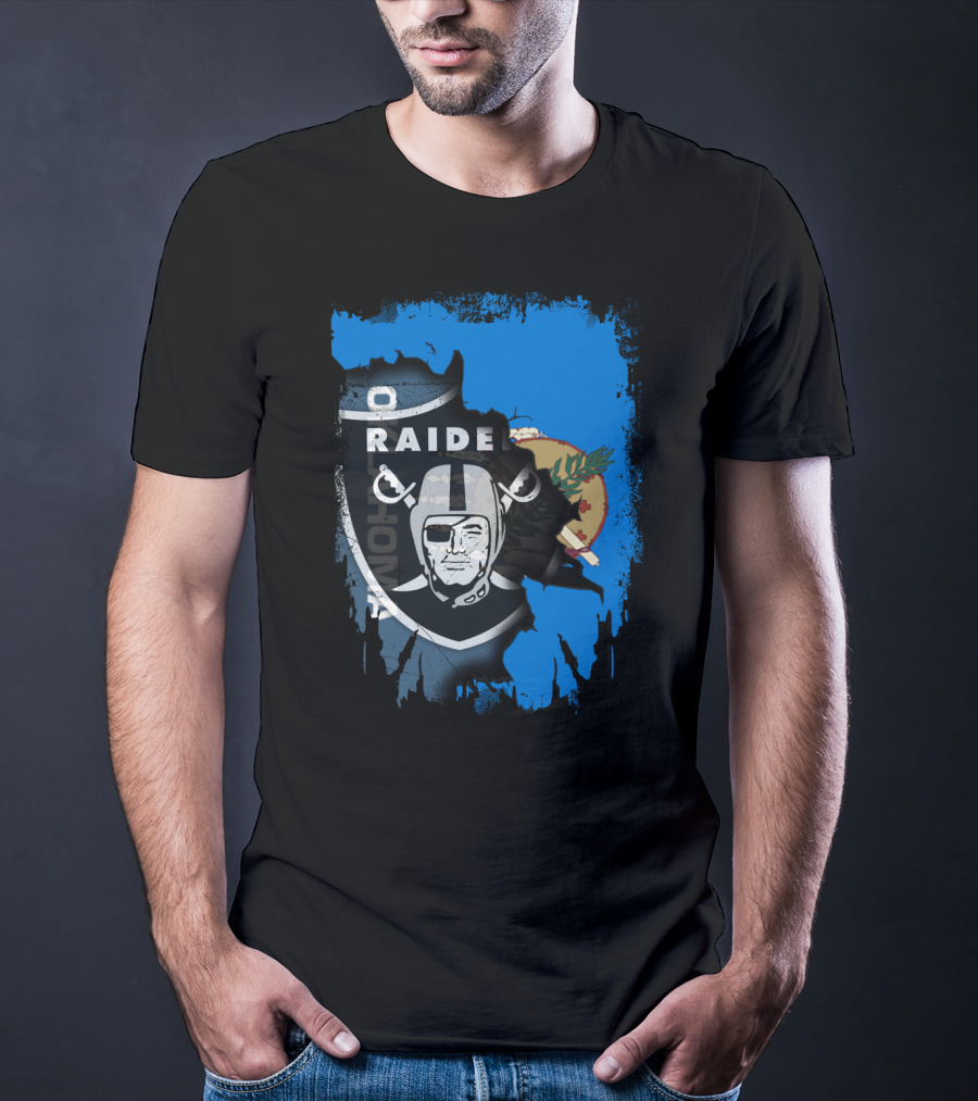 Oklahoma Raiders Together Flag Shield T-Shirt