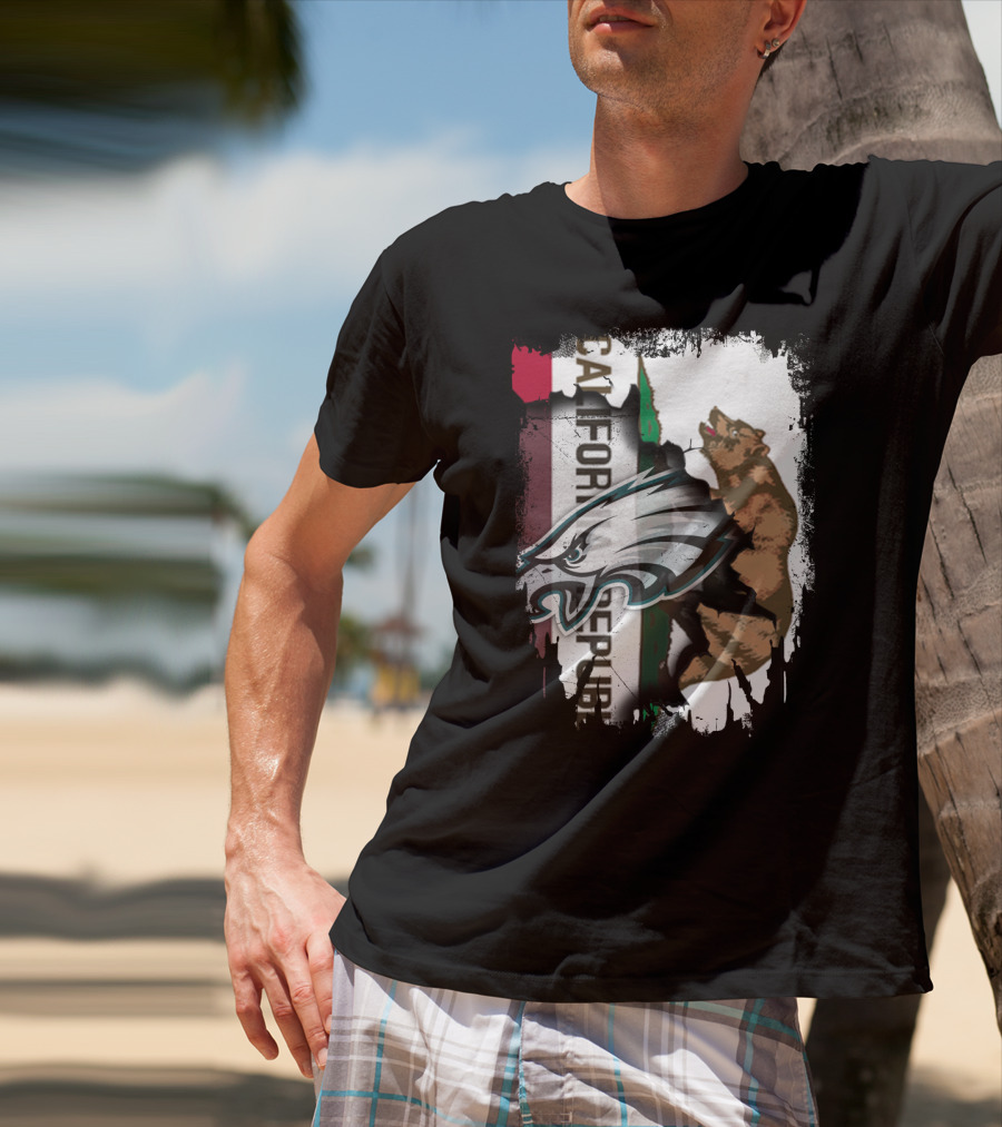 California Republic With Eagles T-Shirt
